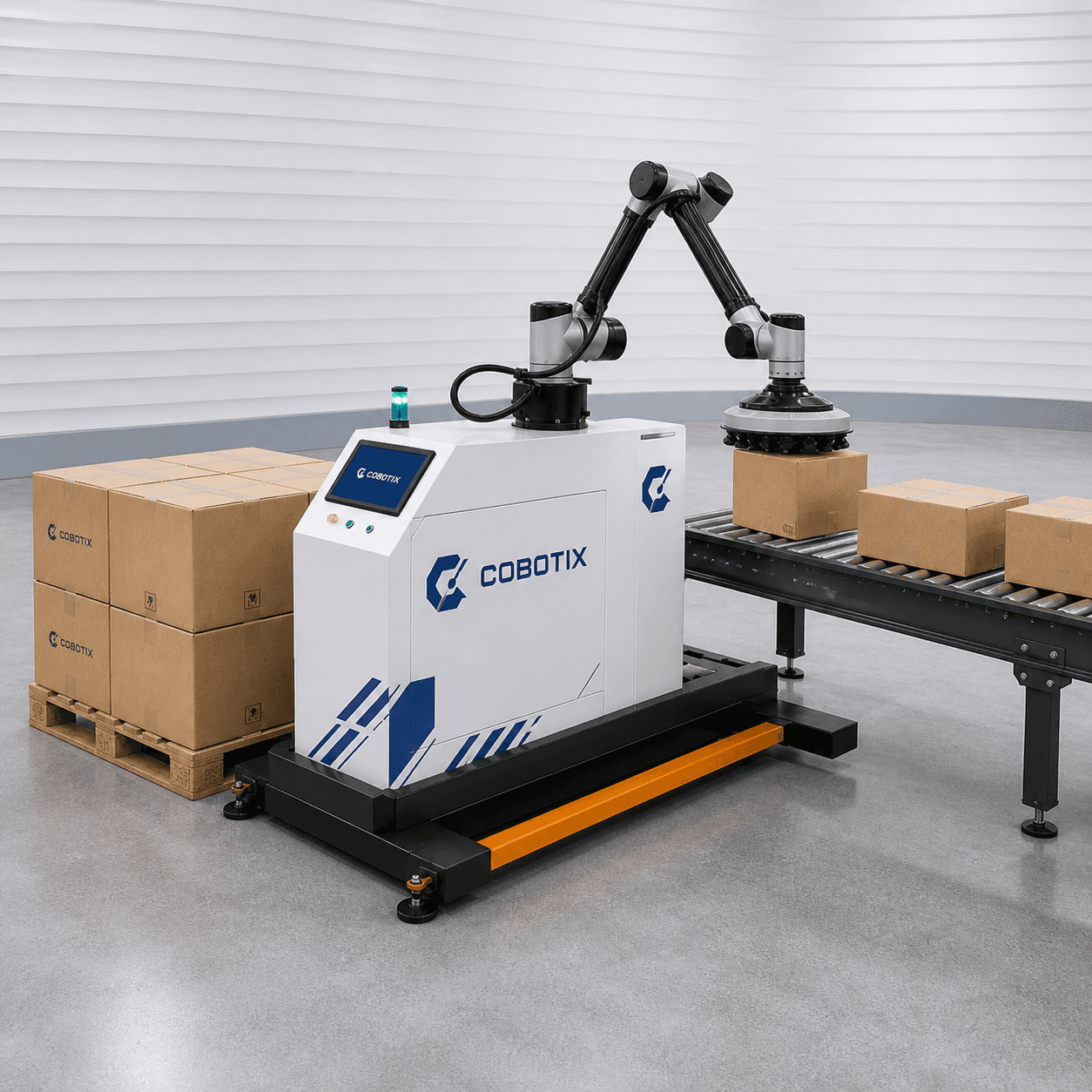 קובוט משטוח Cobotix בעמדת ייצור