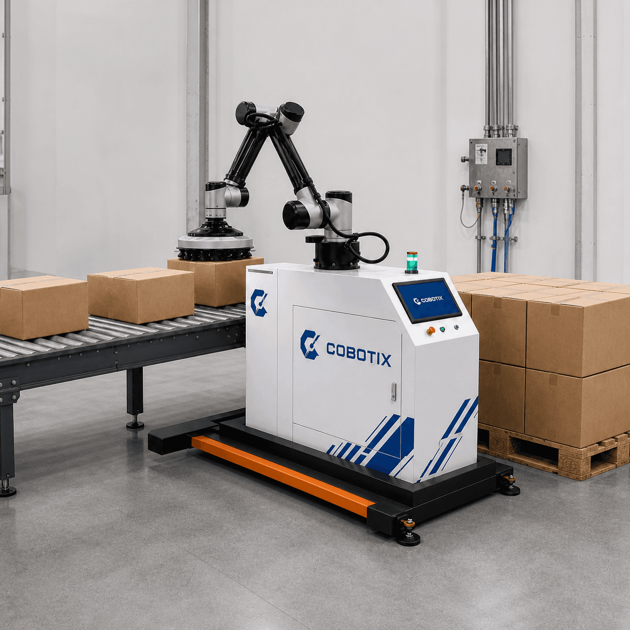מערכת משטוח Cobotix מלאה לצורך הערכת מחיר