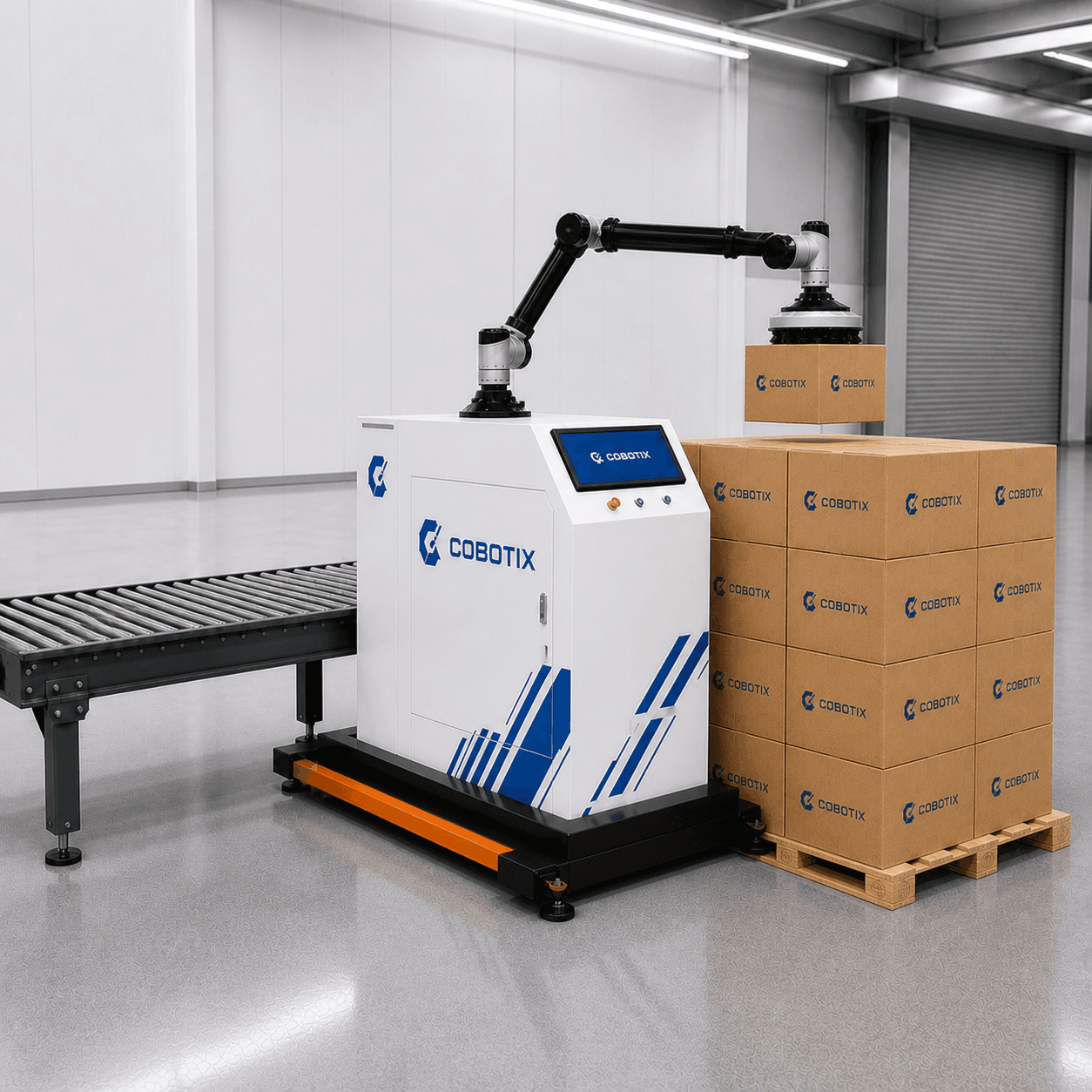 טווח העבודה של פלטייזר רובוטי Cobotix